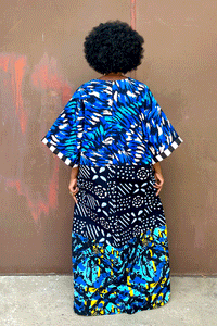 Chisa Patch Dress (Blue Mix)