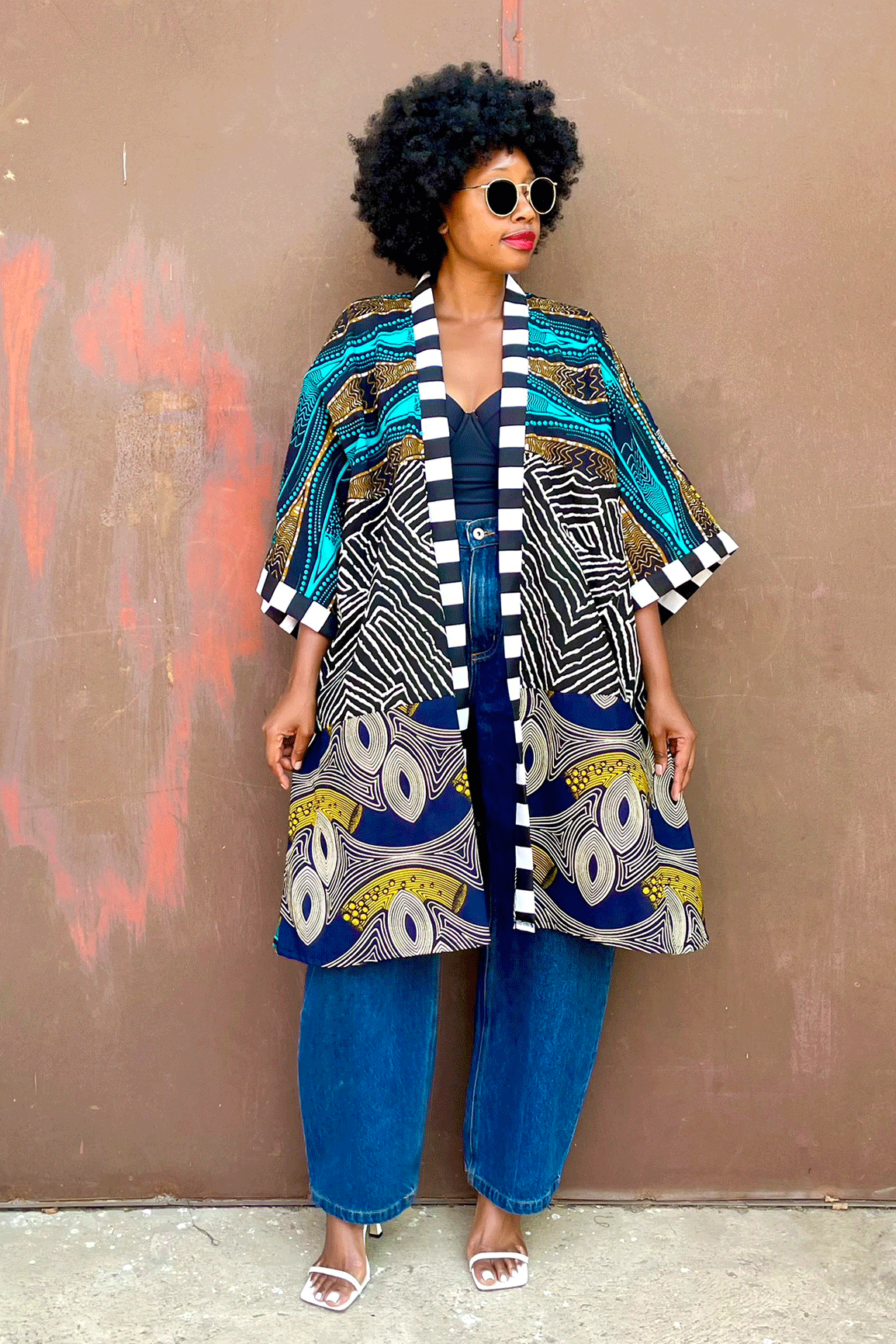 Accra Midi Kimono (Savanna)