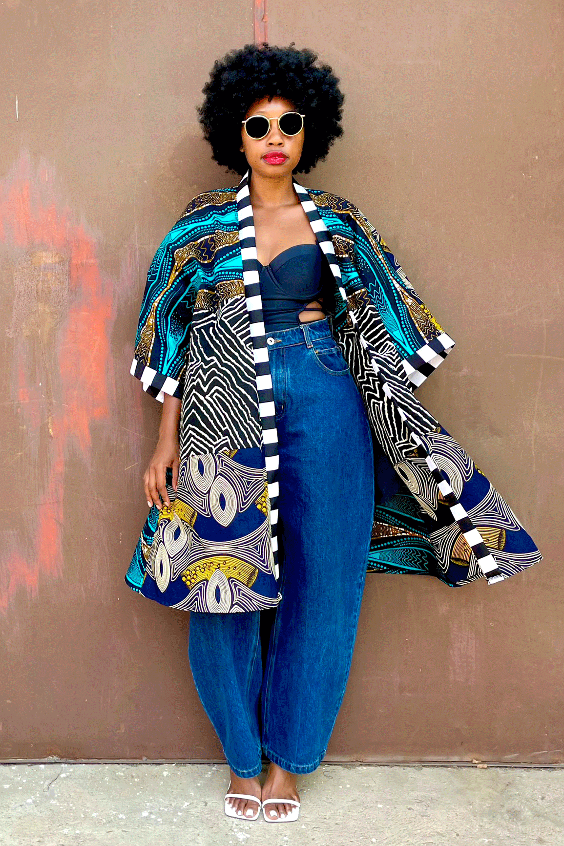 Accra Midi Kimono (Savanna)