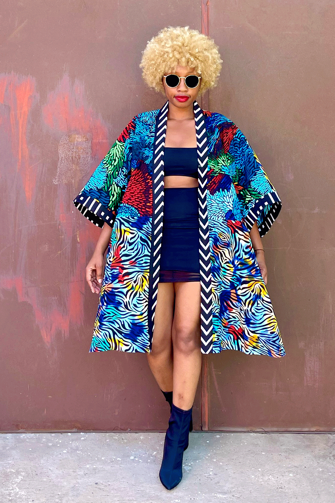 Accra Midi Kimono (Mediteranean)