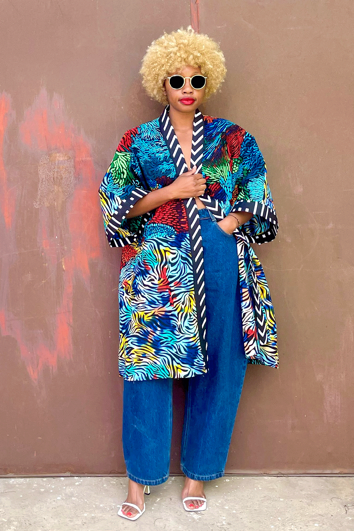 Accra Midi Kimono (Mediteranean)