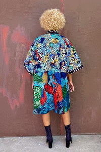 Accra Midi Kimono (Mediteranean)
