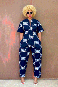 Addis Jumpsuit (Navy Patch)