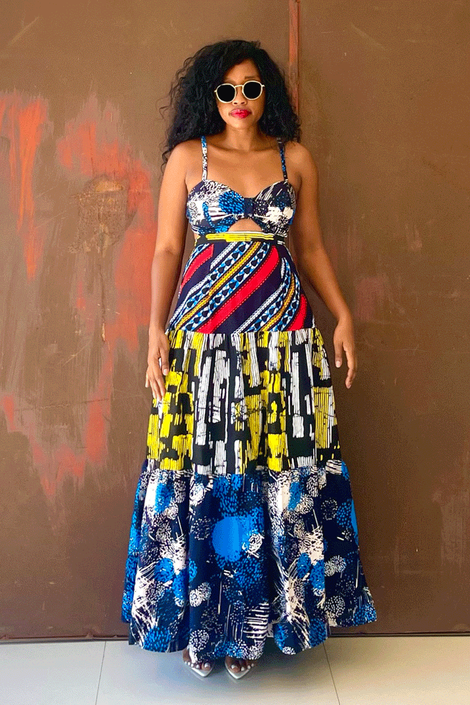 Asmara Mix Dress (Retro Urban) - ONLY 2 LEFT
