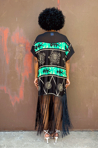 Amarula Fringe - Emerald Black