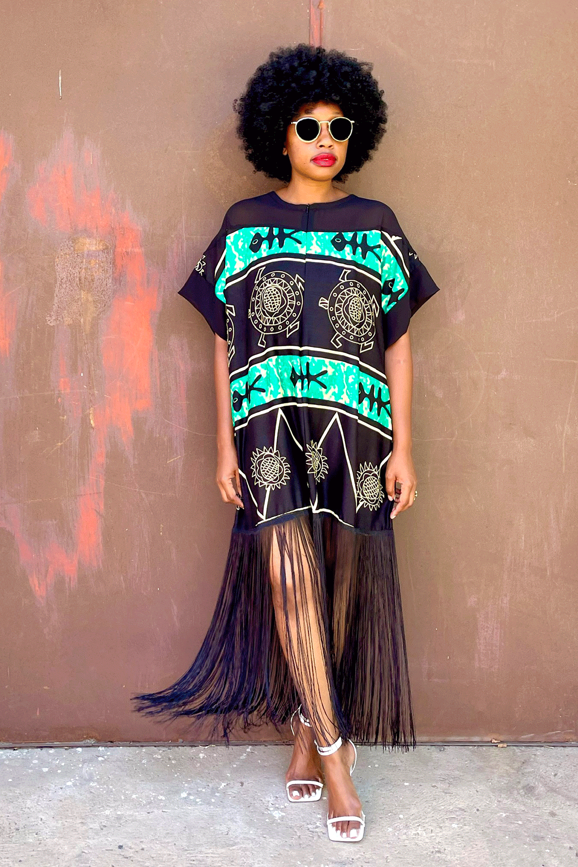 Amarula Fringe - Emerald Black