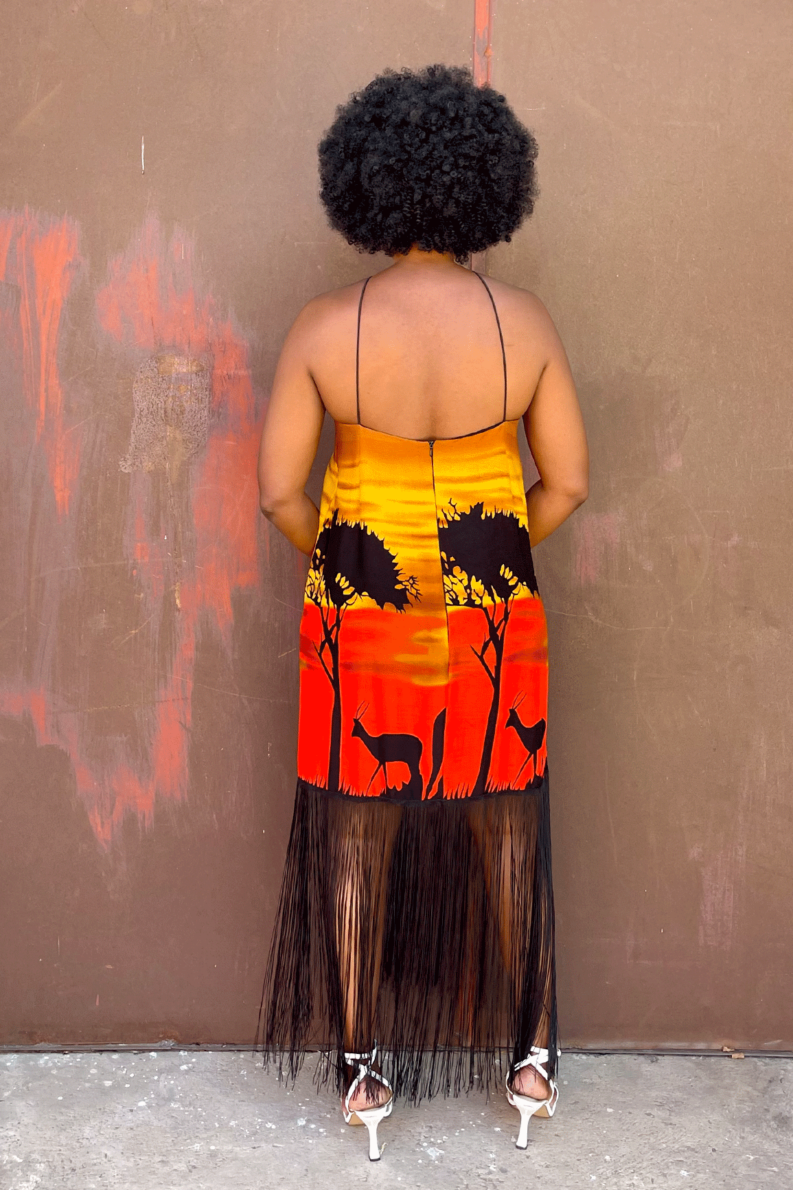 Amarula Strappy Fringe - Sunset