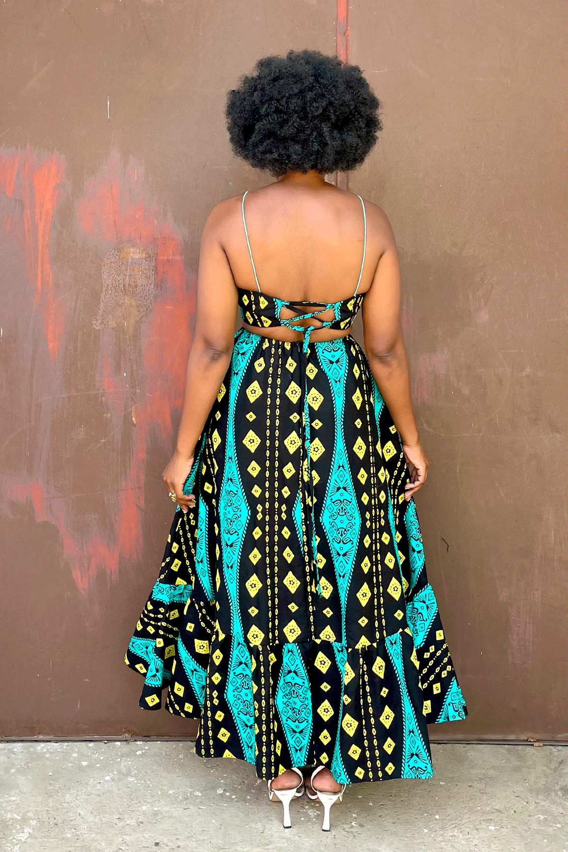 Amina Cut - Out Dress (Neon)