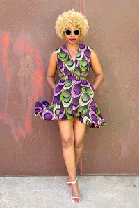 Sasha Wrap Dress (Pink Kiwi)