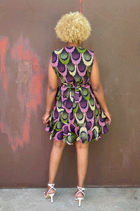 Sasha Wrap Dress (Pink Kiwi)