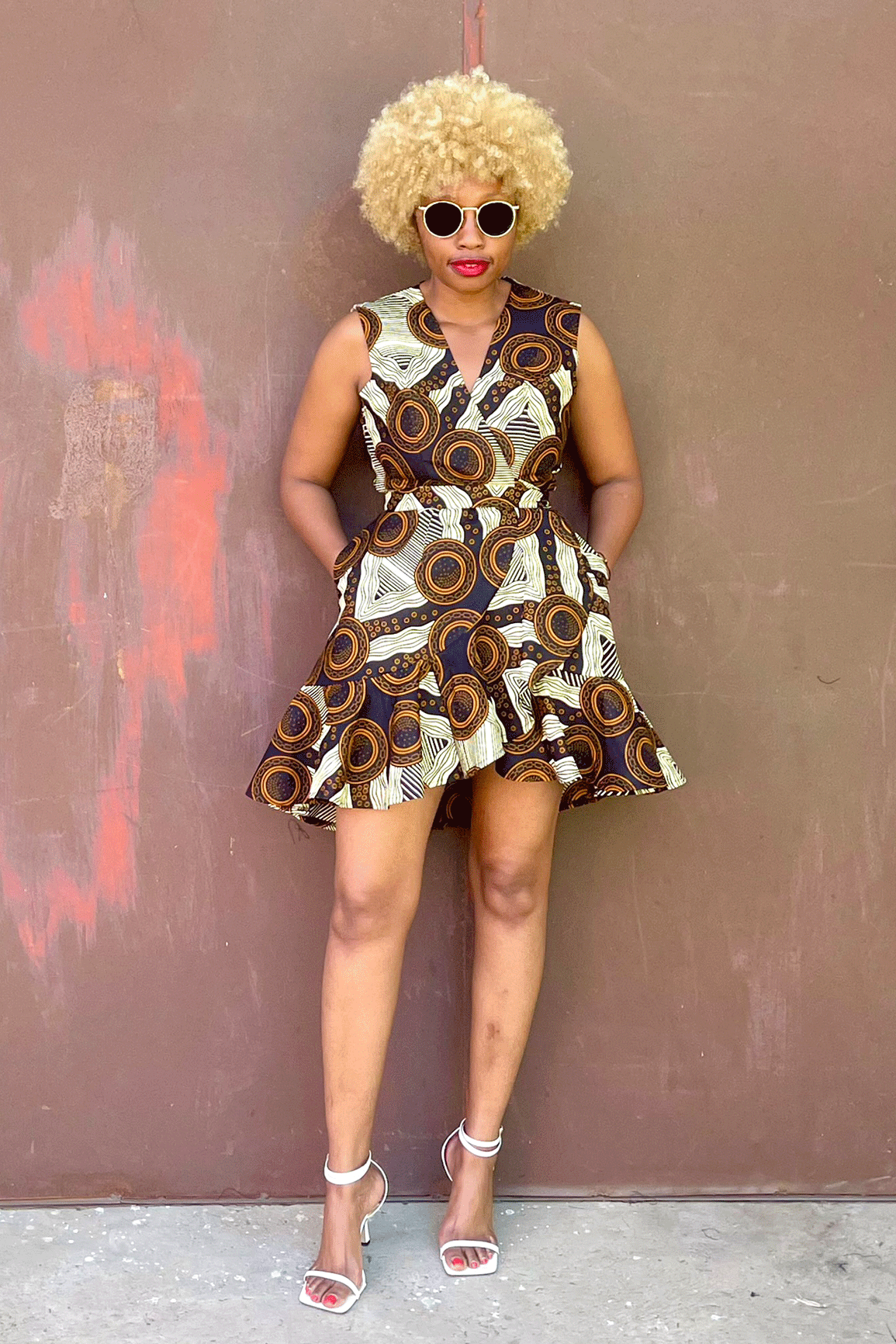 Sasha Wrap Dress (Rust)