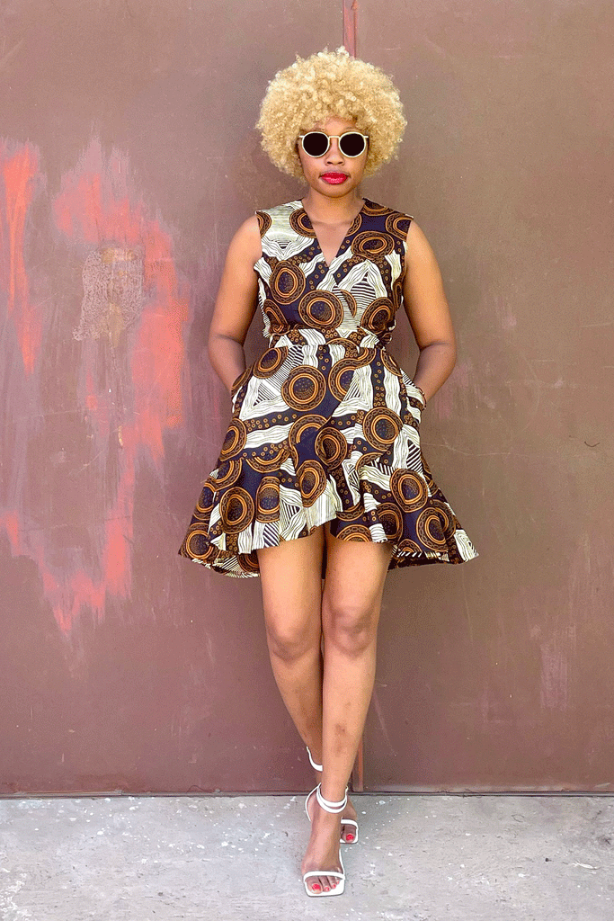 Sasha Wrap Dress (Rust)