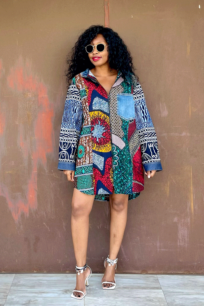 ARI 'OVERSIZED' SHIRT (IVY MIX)