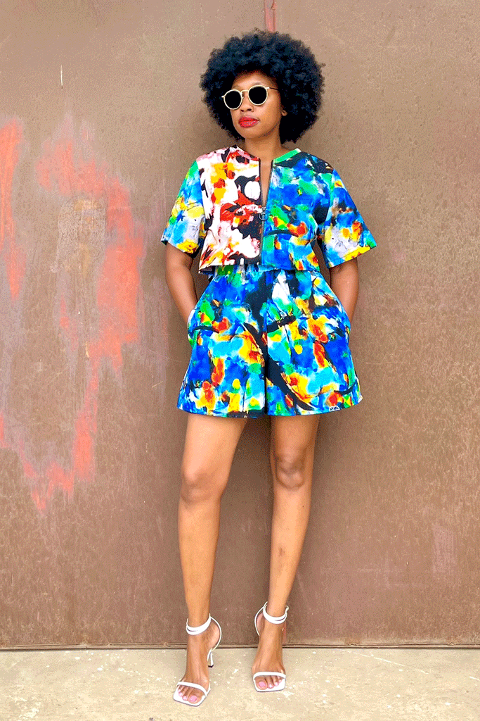 BOX TOP (PICASO) + BOX SHORT SET