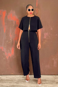 Aya Chain Pant Set (Midnight)
