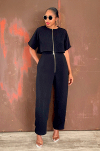 Aya Chain Pant Set (Midnight)