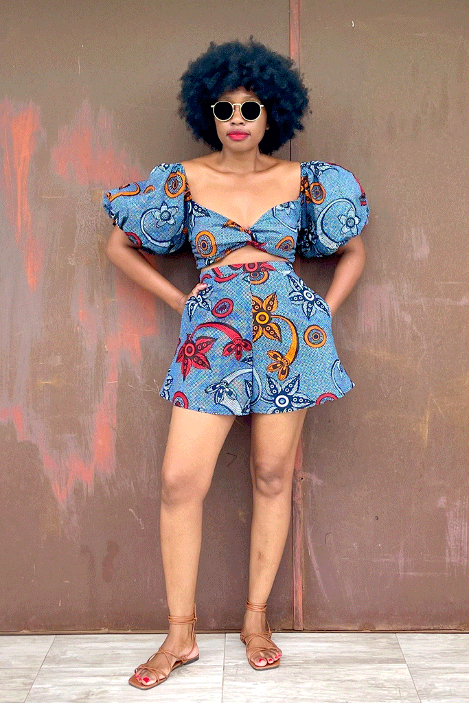 CHERI TWIST TOP (SPRING) + CHERI SHORT (SPRING)