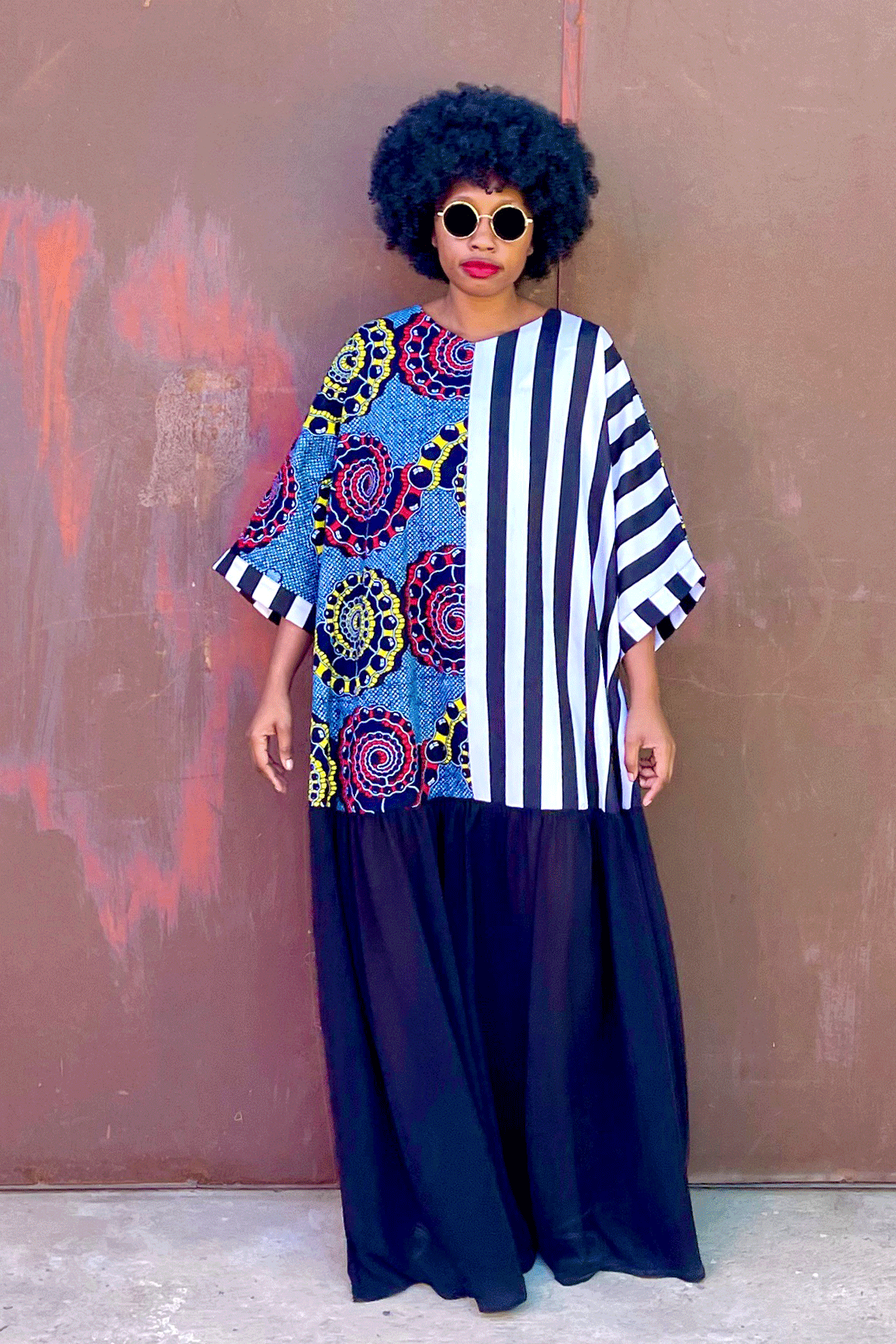 Bamako Contrast Kaftan (Maze)