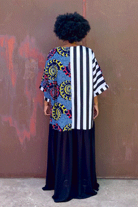 Bamako Contrast Kaftan (Maze)