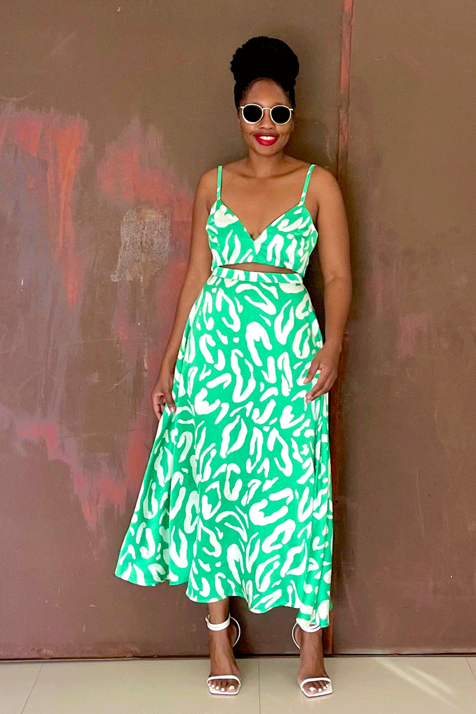 Sira Skirt Set (Green)