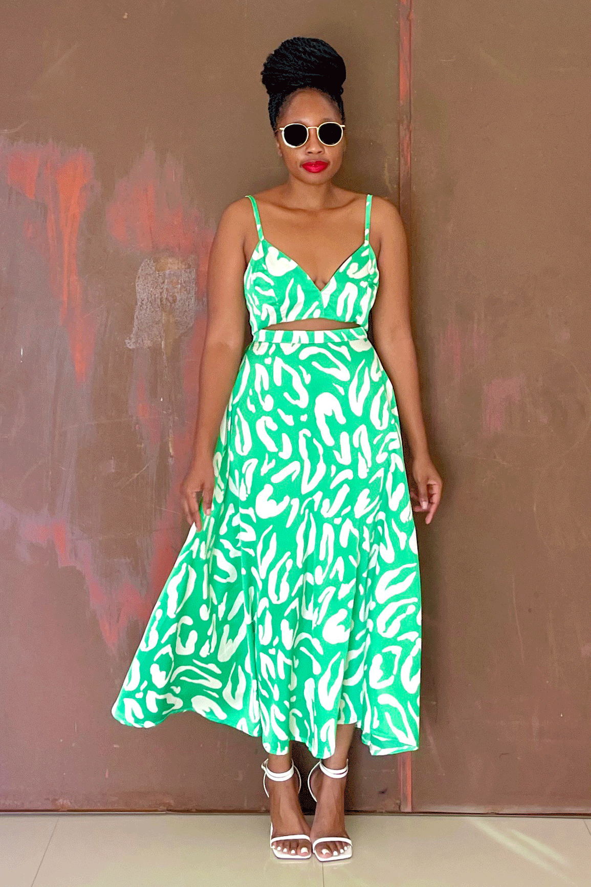 Sira Skirt Set (Green)