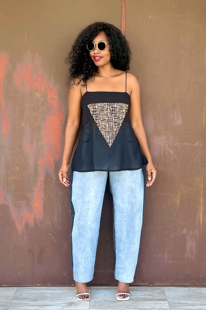 CAMI STRING TOP (SAND)