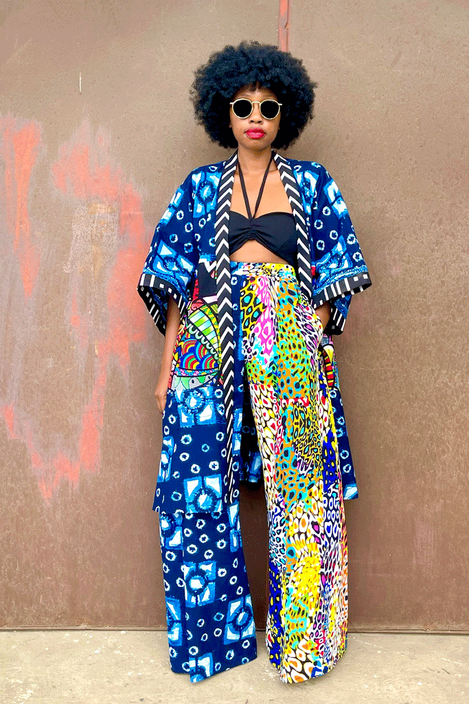CHAD PANT + ACCRA KIMONO (POP)