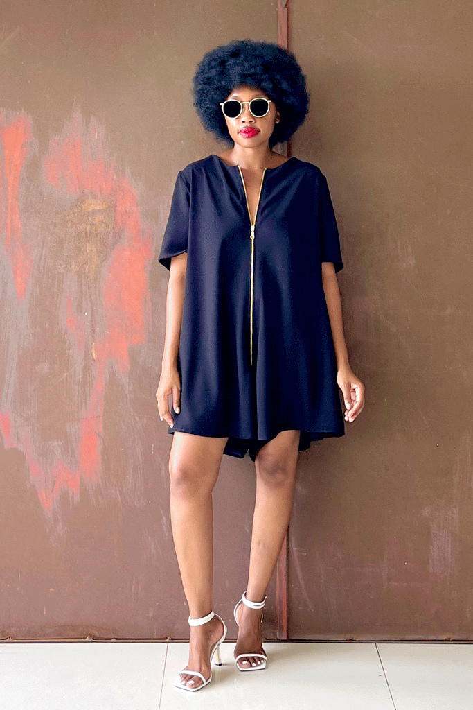 Coco Chain Romper (Midnight)