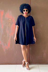 Coco Chain Romper (Midnight)