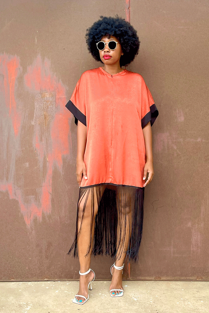 AMARULA 'COPPER' FRINGE