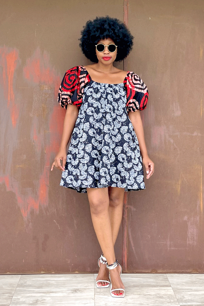 CHAMBESHI DRESS (CHERRY WHIRL)