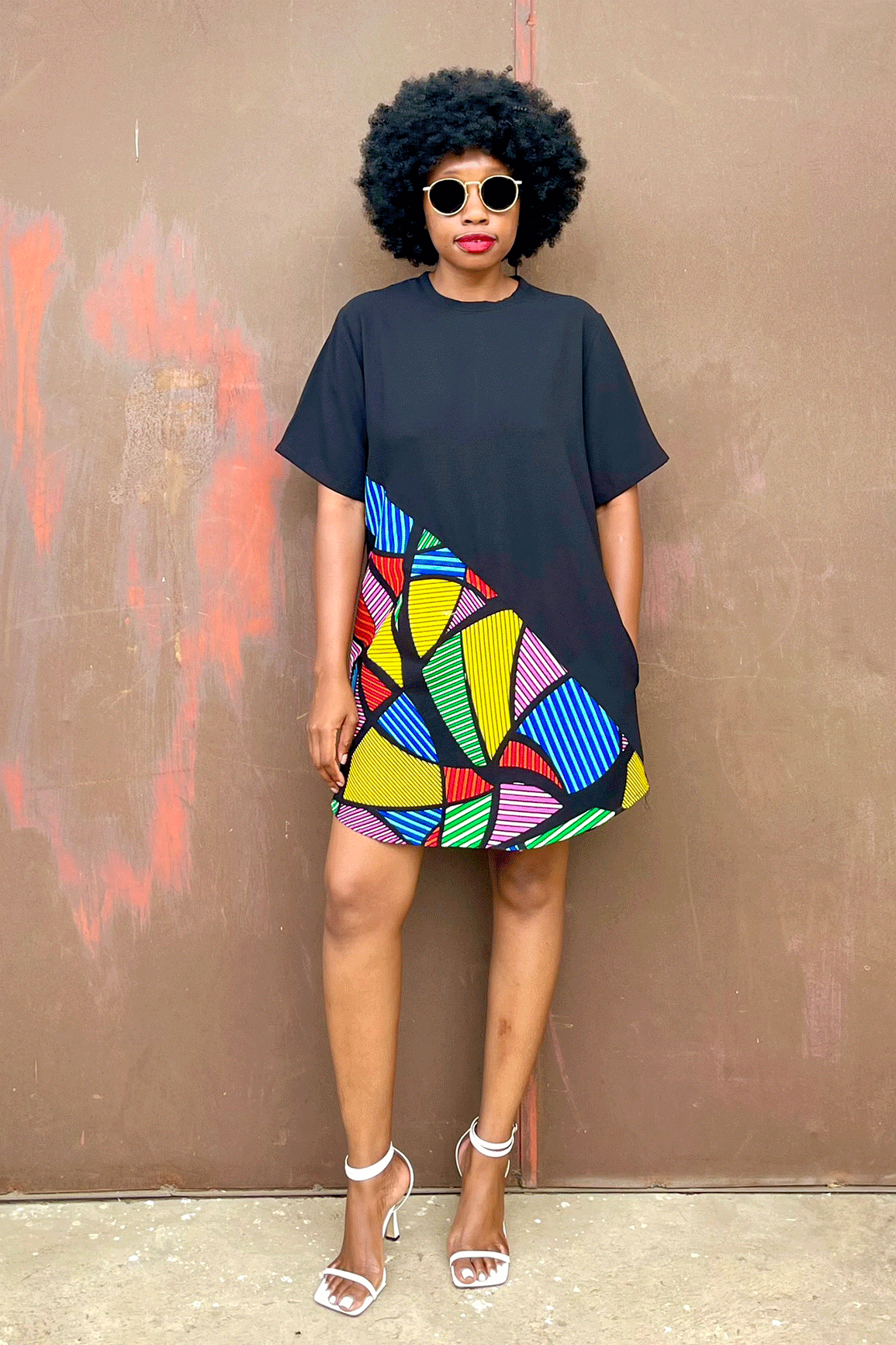 Aya Diagonal Tee (Prism)