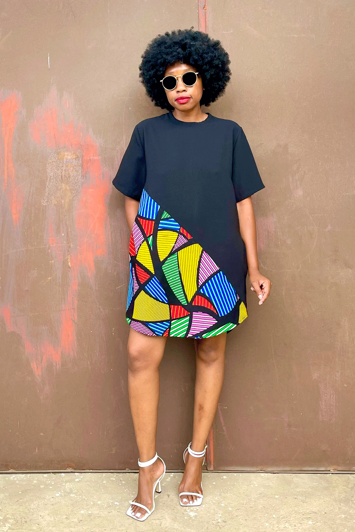Aya Diagonal Tee (Prism)
