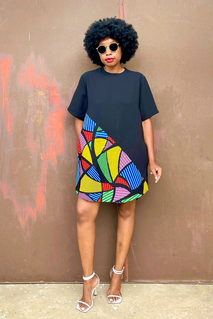 Aya Diagonal Tee (Prism)