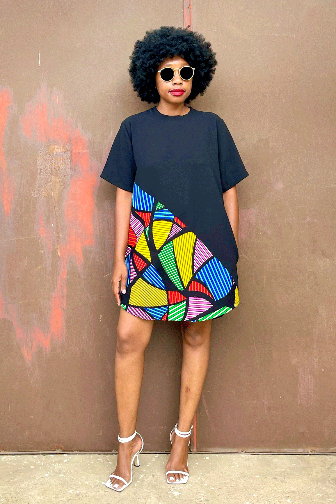 Aya Diagonal Tee (Prism)