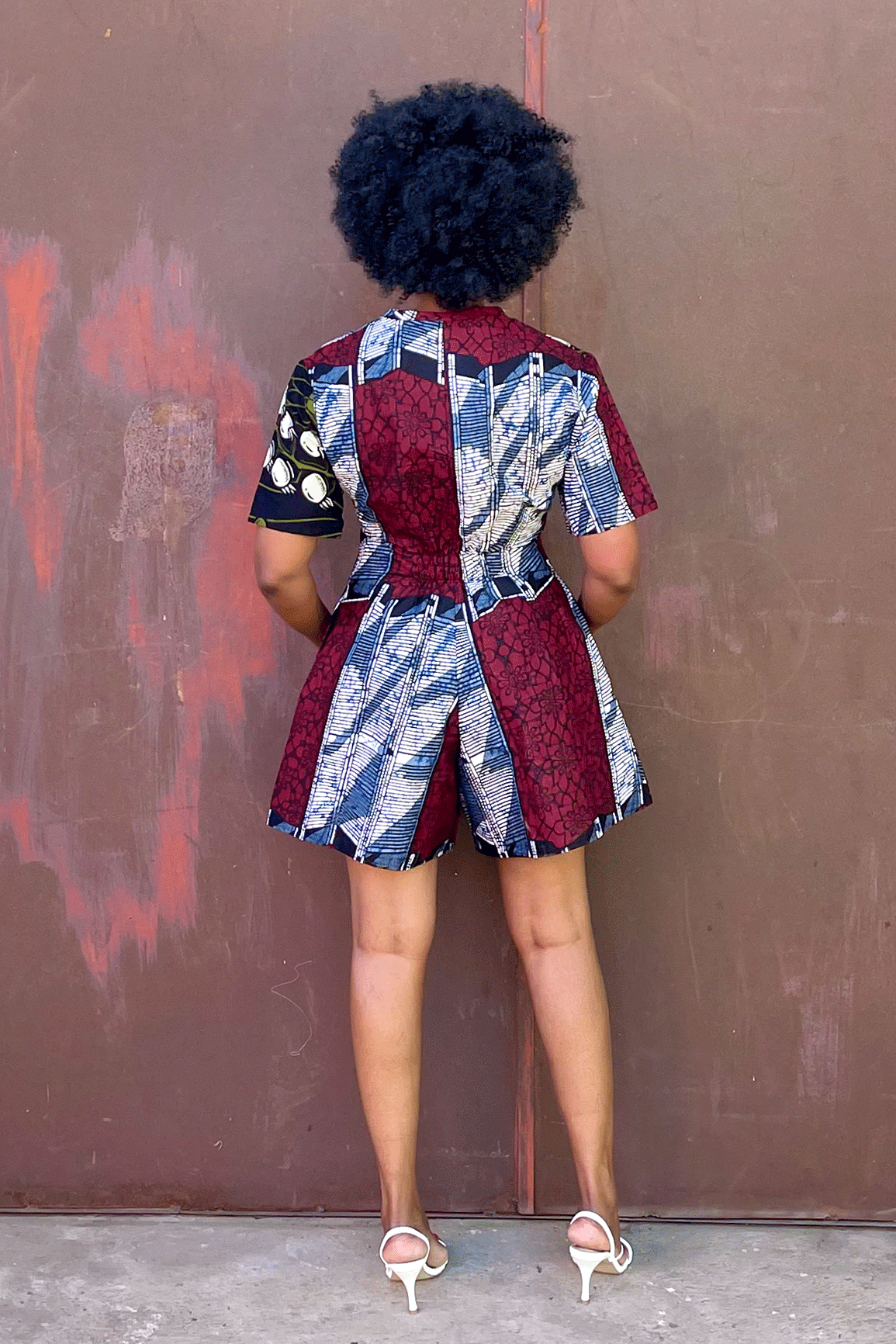 Doma Mix Romper (Olive)