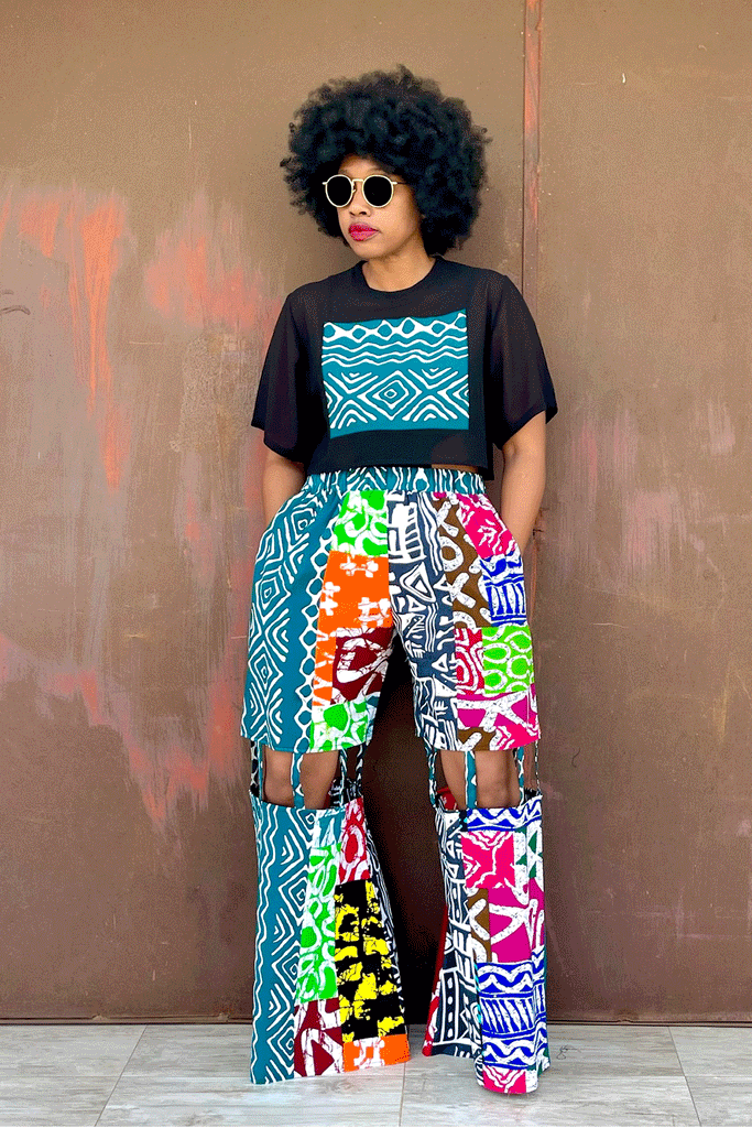 BOX TOP (POP) + GIGI  CUT-OUT PANT (POP MIX)