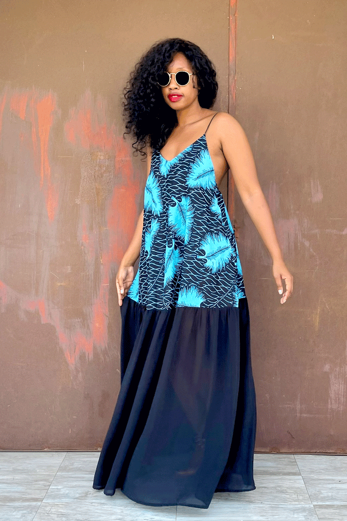 SIKA SHEER DRESS (FEATHER)