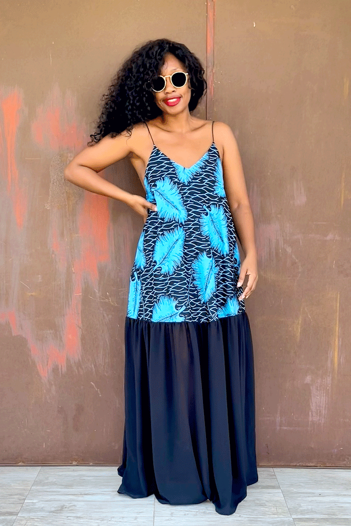 SIKA SHEER DRESS (FEATHER)