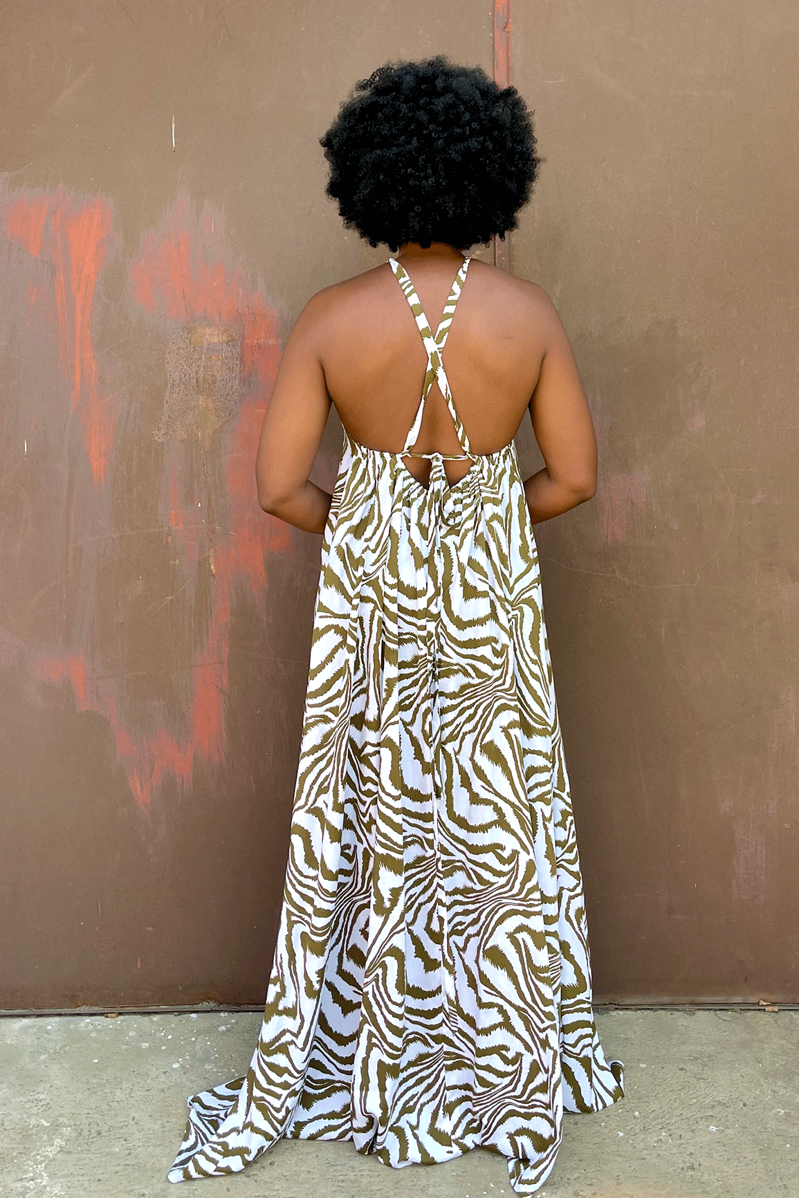 Jasmin Halter Dress (Honey)