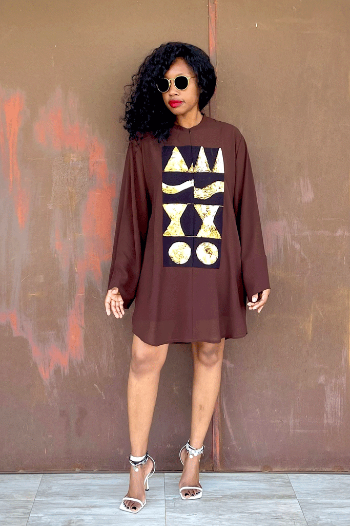JIKA PATCH SHIRT (COCOA)