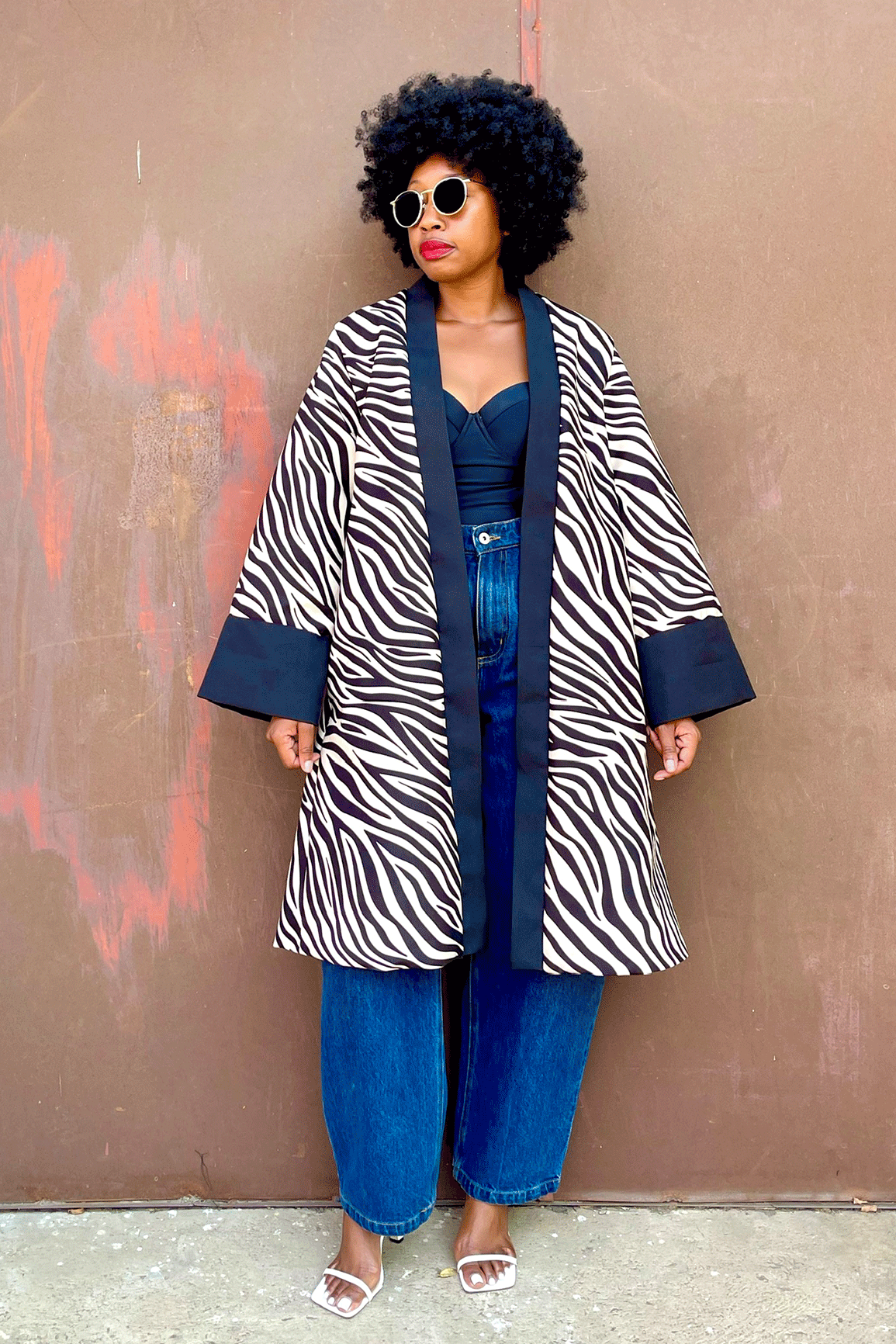 Jika Coat (Black Zebra)