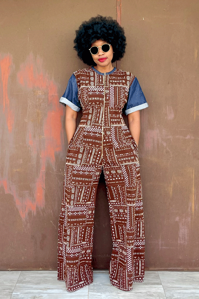KASAMA DENIM JUMPSUIT (COCOA)