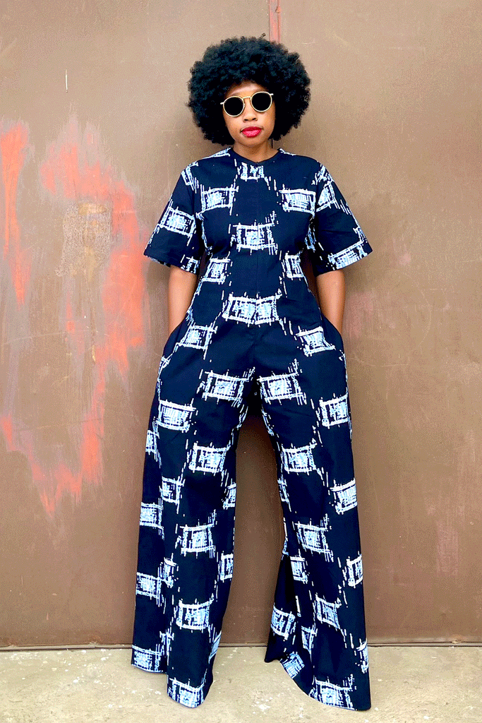 Kasama Jumpsuit (Navy Box)