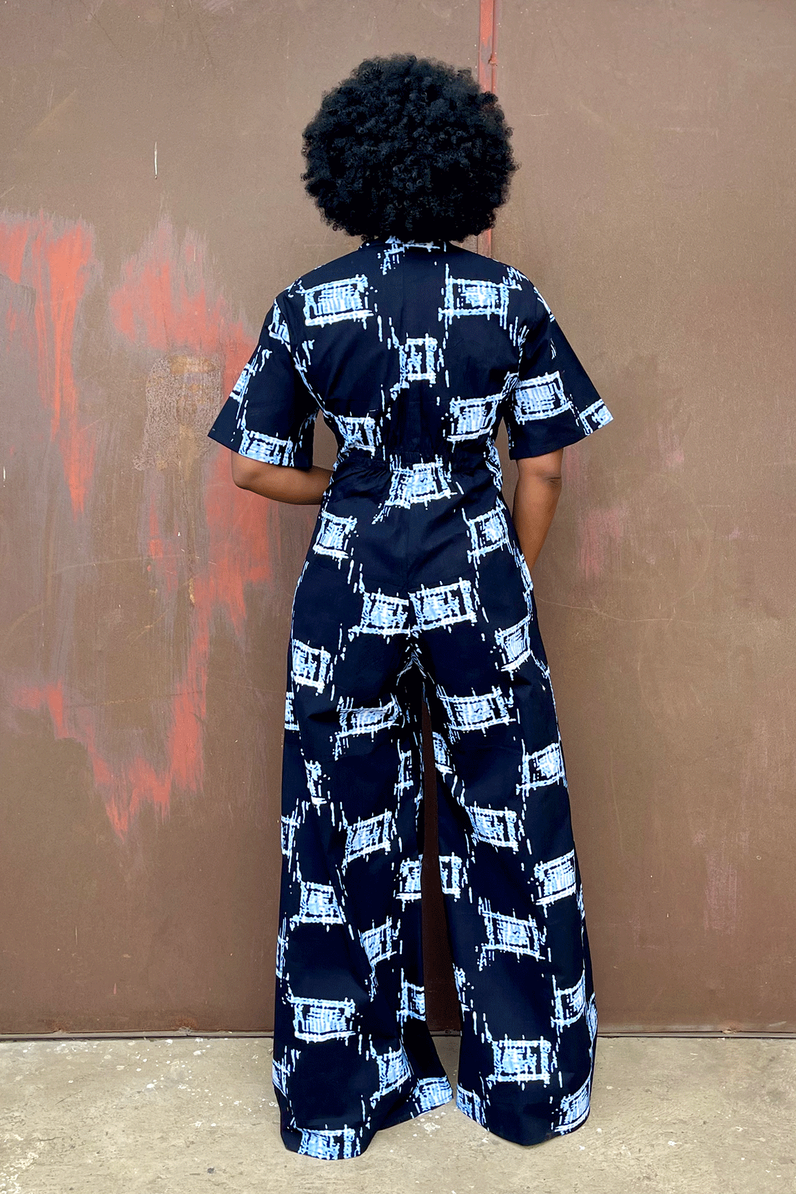 Kasama Jumpsuit (Navy Box)