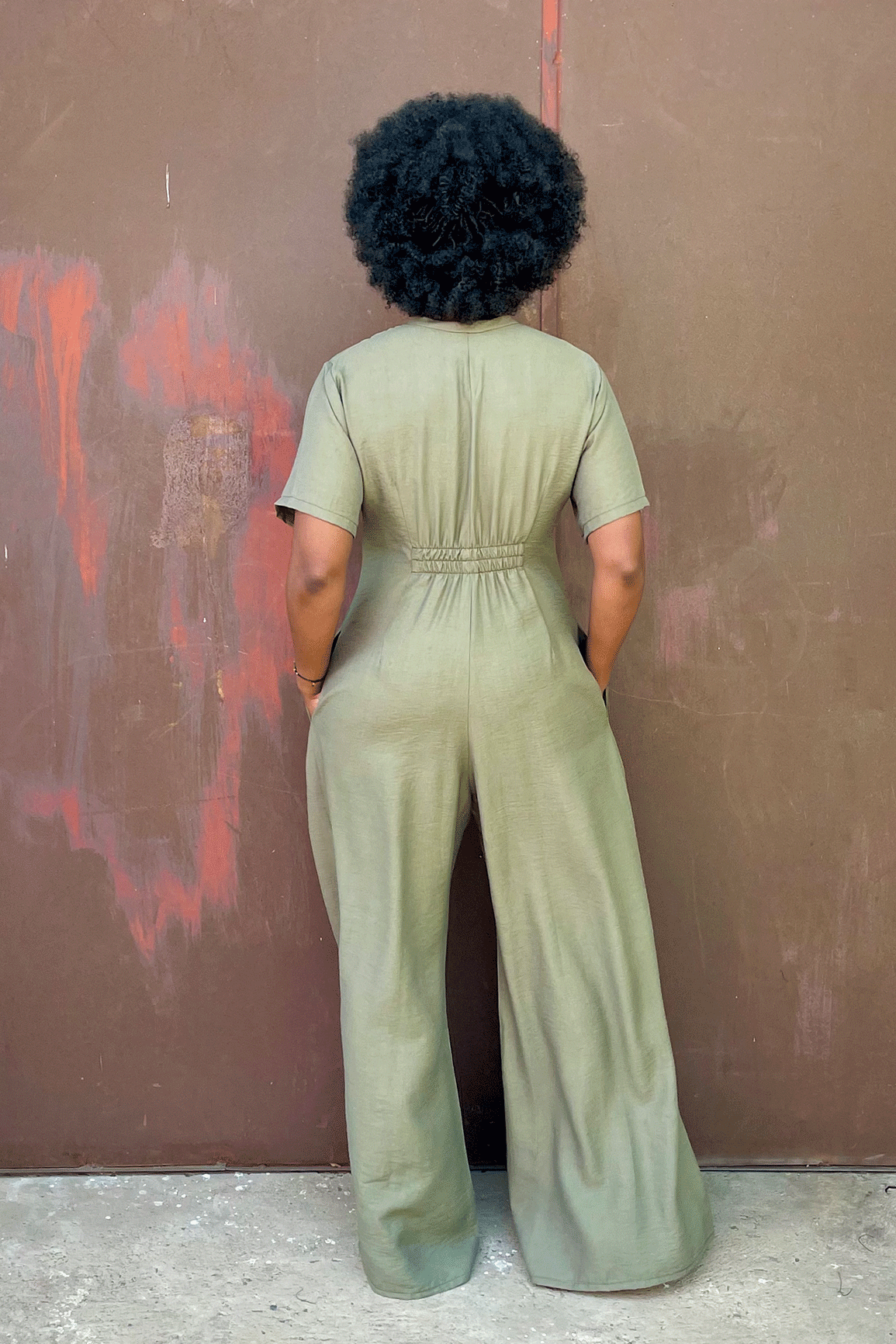 Kasama Chain Jumpsuit (Olive)