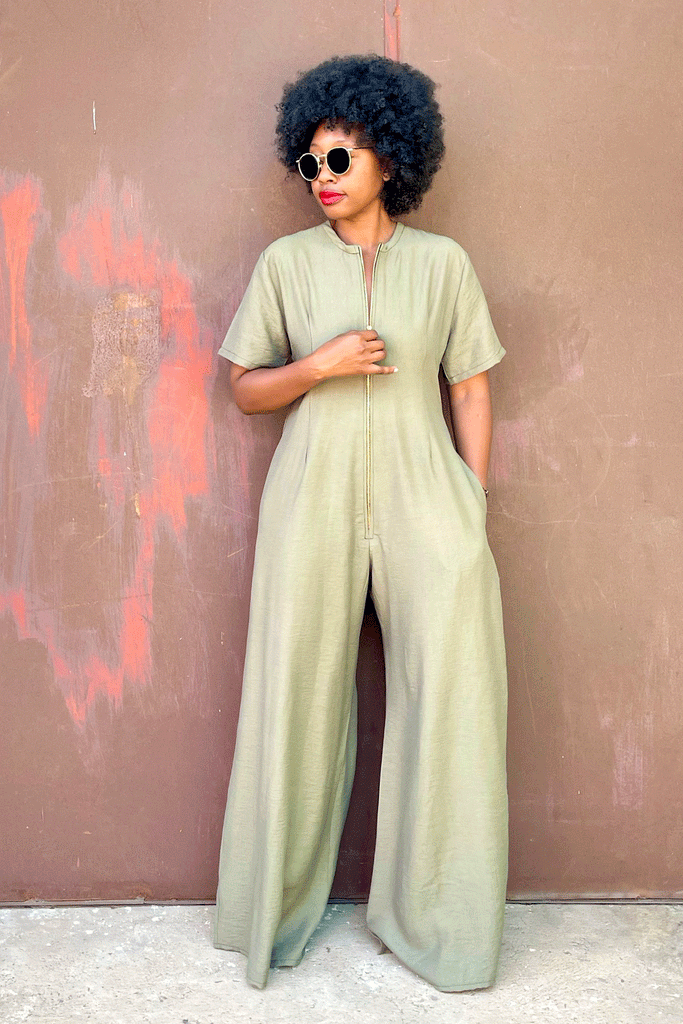 Kasama Chain Jumpsuit (Olive)