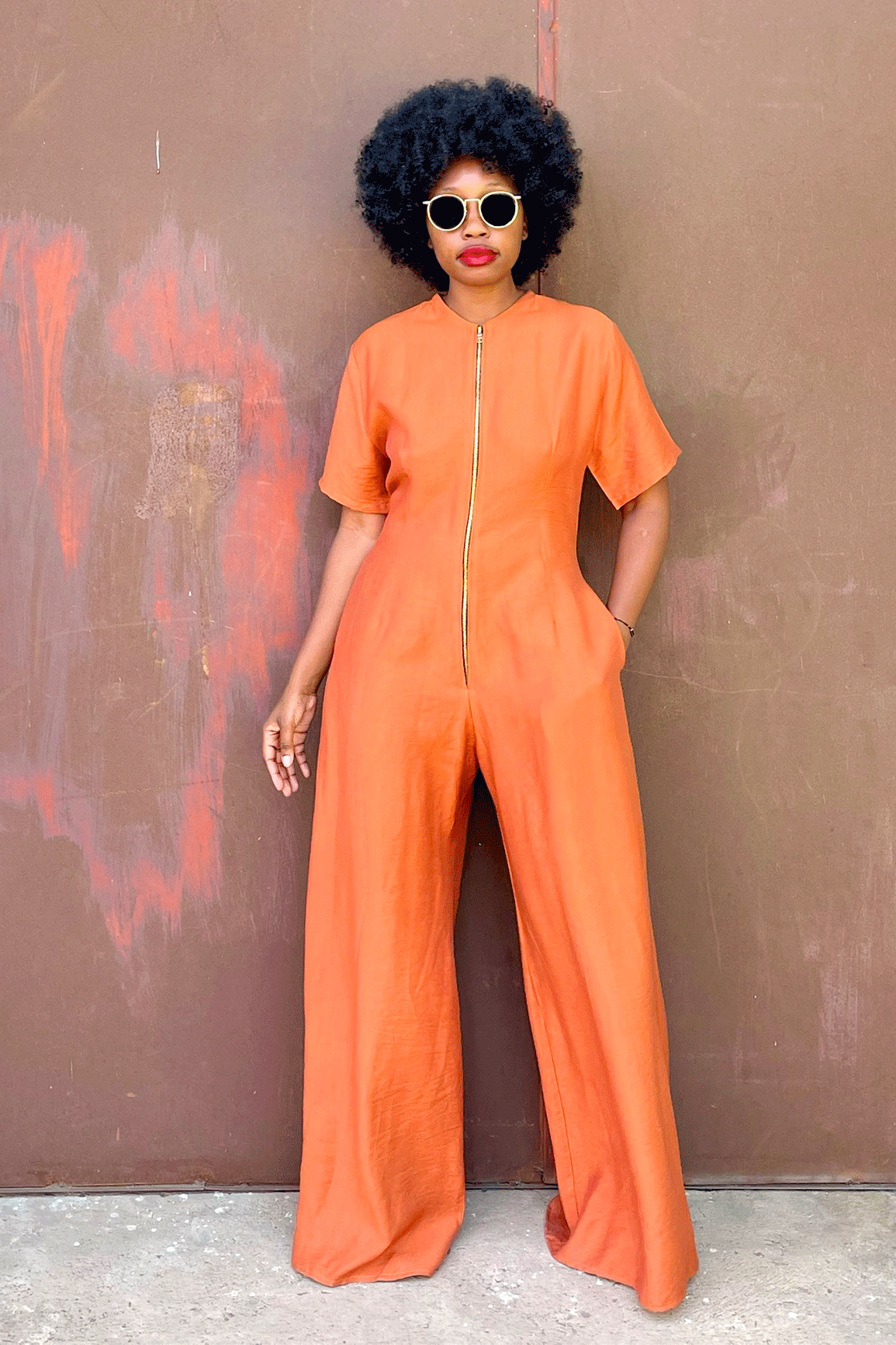 Kasama Chain Jumpsuit (Cayenne)