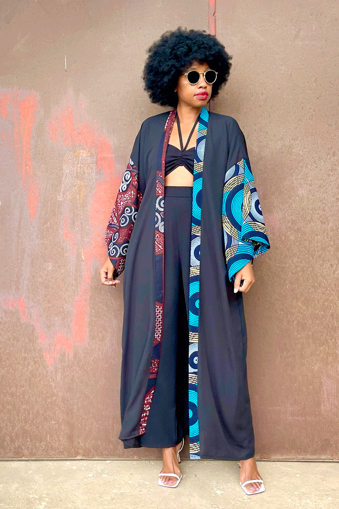 KIKI CONTRAST KIMONO - KIMONO ONLY