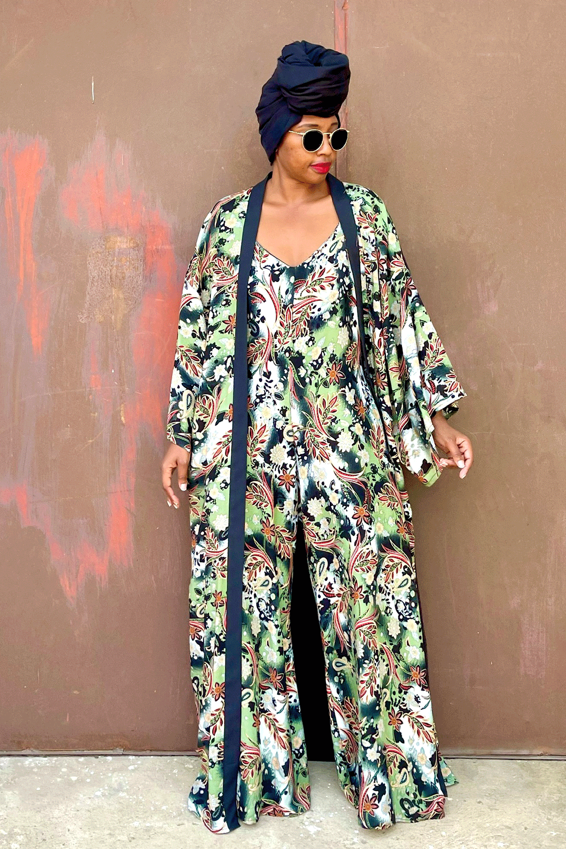 Badu Kimono (Wild Olive) - Kimono Only
